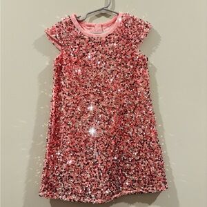 Cupcakes & Cashmere Pink Sequin Dress girls size 4